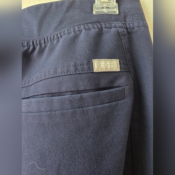 Figs Men's Navy Joggers with White Tie - Picture 4 of 8